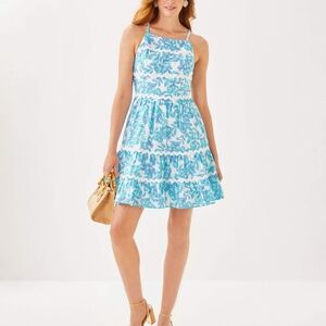 Lilly Pulitzer Angelynn Jacaranda Blu. Dress Sz. 8